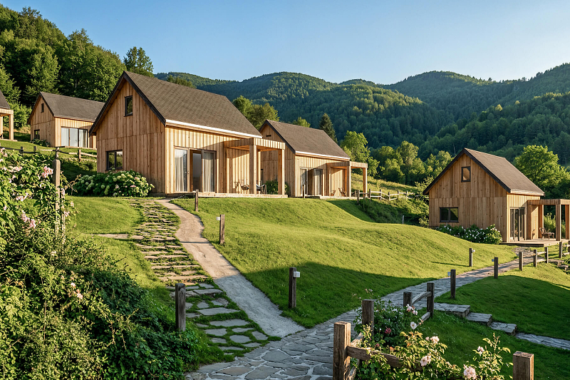 Dom 54 m² mieszkalny, modułowy, całoroczny SAWIN V8_A1_ROI