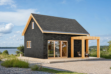 Dom 54 m² mieszkalny, modułowy, całoroczny SZTUM V8_A2