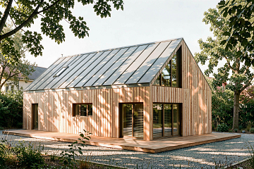 Dom 150 m² mieszkalny - pod klucz, modułowy KRYNICA V9_A1_ROYAL