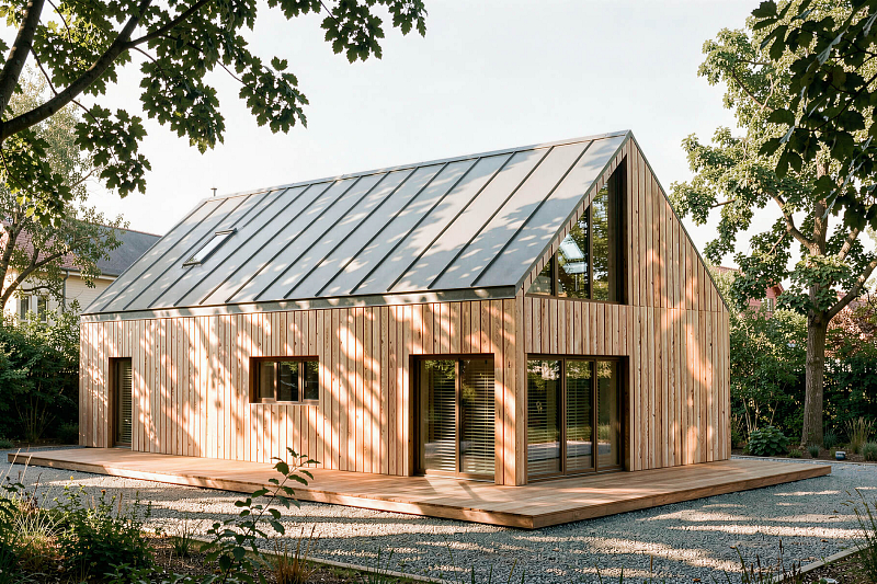 Dom 150 m² mieszkalny - pod klucz, modułowy KRYNICA V9_A1_ROYAL