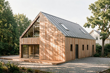 Dom 150 m² mieszkalny - pod klucz, modułowy KRYNICA V9_A1_ROYAL