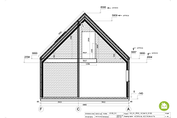 Dom 150 m² mieszkalny - pod klucz, modułowy KRYNICA V9_A1_ROYAL
