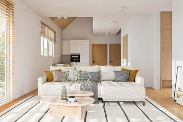 Dom 150 m² mieszkalny - pod klucz, modułowy KRYNICA V9_A1_ROYAL