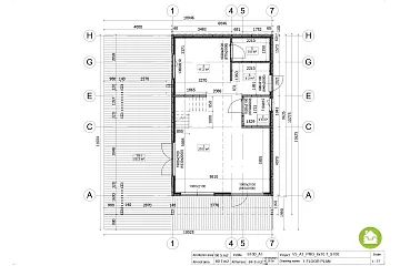 Dom 97 m² mieszkalny, modułowy, całoroczny ROSKO V5_A1