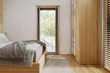 Dom 59 m² mieszkalny, modułowy, całoroczny SOBIN V16_A2_Mix