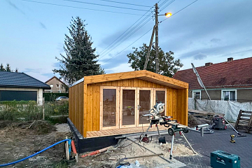 Domek całoroczny 17 m² modułowy WARTA S1_A1