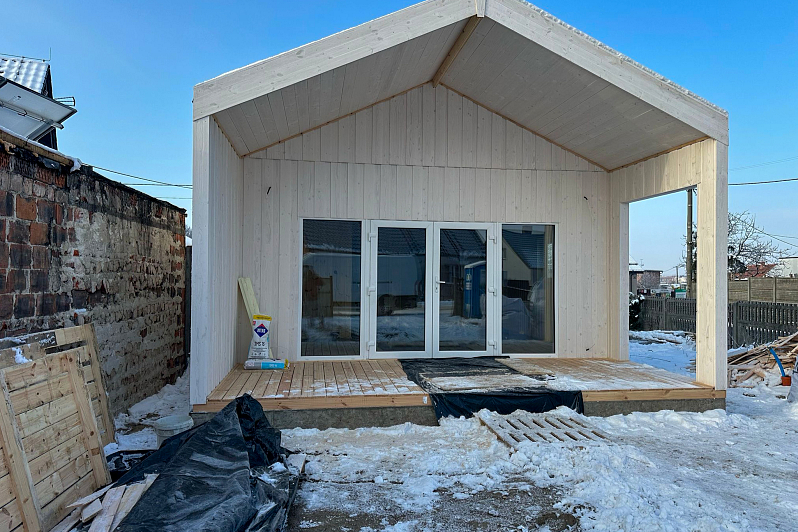 Dom letniskowy RYTEL V2_A1, 178 mm, 11.1x5,8 m, tanie