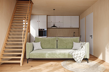 Dom 54 m² mieszkalny, modułowy, całoroczny SZTUM V8_A2