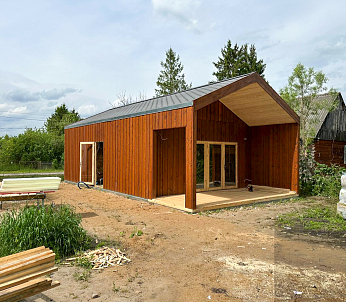 Rytel V2 A1 – Nowoczesny Dom Modułowy 45 m² z Tarasem | Ekobudow