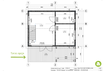 Dom 54 m² mieszkalny, modułowy, całoroczny SZTUM V8_A2