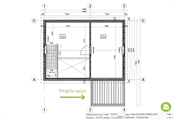 Dom 54 m² mieszkalny, modułowy, całoroczny SZTUM V8_A2