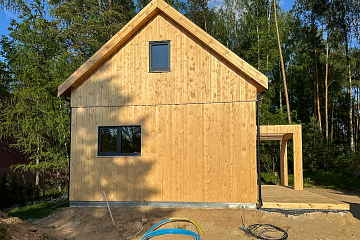 Dom 54 m² mieszkalny, modułowy, całoroczny SAWIN V8_A1