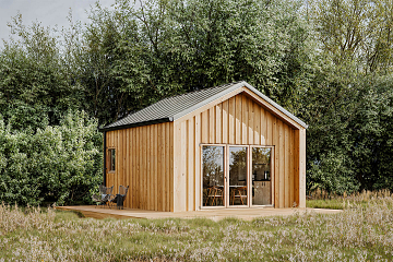 Dom 24 m² mieszkalny, modułowy, całoroczny GORAJ V7_A1