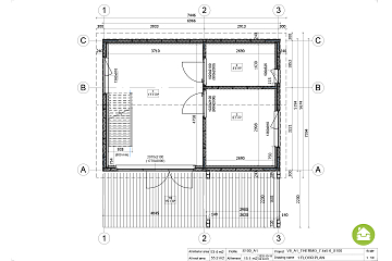 Dom 54 m² mieszkalny, modułowy, całoroczny SAWIN V8_A1