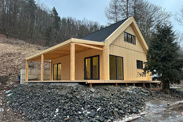 Dom 70 m² mieszkalny, modułowy, całoroczny RUDNA V12_A1