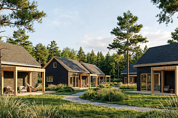 Dom 54 m² mieszkalny, modułowy, całoroczny SZTUM V8_A2_ROI