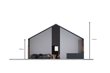 Dom 92 m² mieszkalny, modułowy, całoroczny PISZ V26_A1