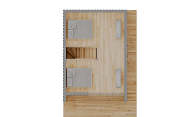 Dom 58 m² mieszkalny, modułowy, całoroczny MILOWIN V11.1_A1_Mix2