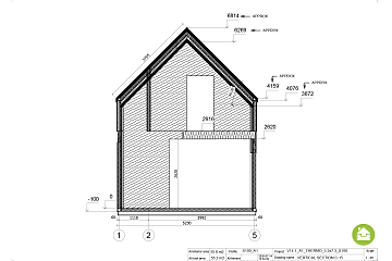 Dom 56 m² mieszkalny - pod klucz, modułowy KARPACZ V14.1_A1_ROYAL