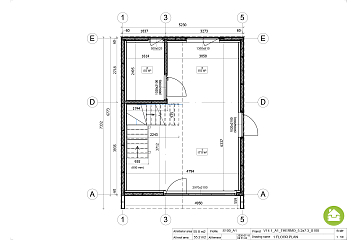 Dom 56 m² mieszkalny, modułowy, całoroczny KARPACZ V14.1_A1
