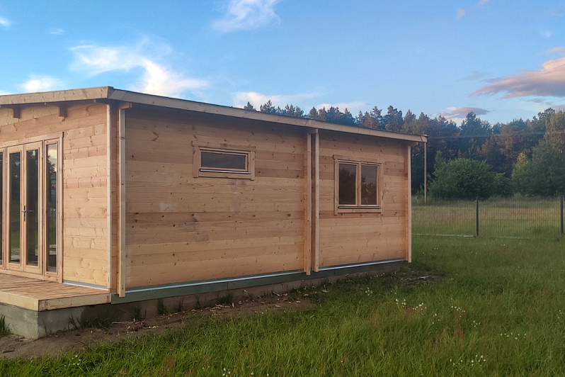 Dom letniskowy HERCOWO VSP47, 34 m2, domkiekoarchitektura Dom letniskowy HERCOWO VSP47, 34 m2, domkiekoarchitektura