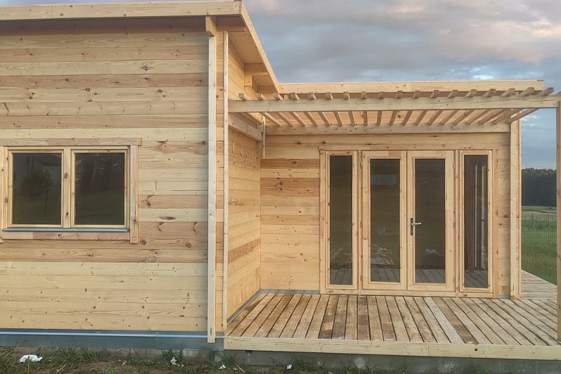 Dom letniskowy HERCOWO VSP47, 34 m2, domkiekoarchitektura Dom letniskowy HERCOWO VSP47, 34 m2, domkiekoarchitektura