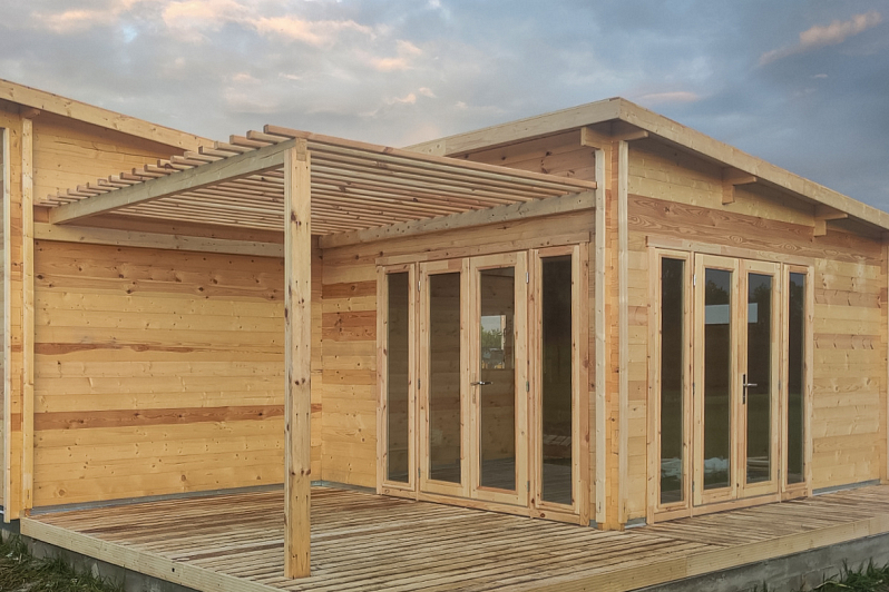 Dom letniskowy HERCOWO VSP47, 34 m2, domkiekoarchitektura Dom letniskowy HERCOWO VSP47, 34 m2, domkiekoarchitektura